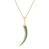 925 Sterling Silver Sabre Solis Pendant and Leaf Ceramic
