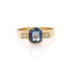 925 Sterling Silver Sapphire and Diamond Wedding Ring