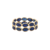 925 Sterling Silver Sapphire Eternity Band