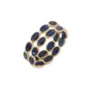 925 Sterling Silver Sapphire Eternity Band - Image 2