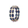 925 Sterling Silver Sapphire Eternity Band - Image 3