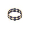 925 Sterling Silver Sapphire Eternity Band - Image 4