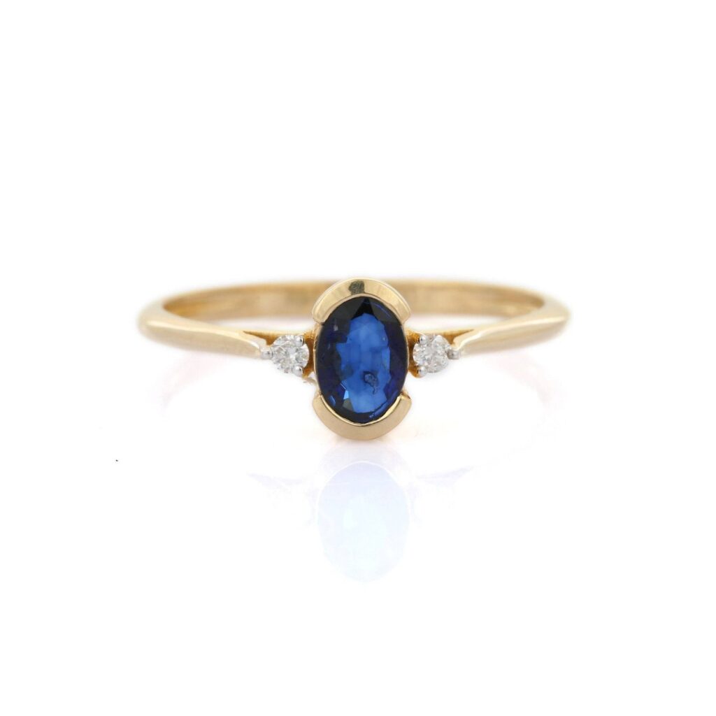 925 Sterling Silver Sapphire Ring