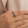 925 Sterling Silver Sapphire Ring - Image 4