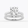 925 Sterling Silver Secret Solitaire Round Diamond Engagement Ring - Image 19