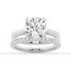925 Sterling Silver Secret Solitaire Round Diamond Engagement Ring - Image 25