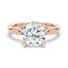 925 Sterling Silver Secret Solitaire Round Diamond Engagement Ring - Image 3