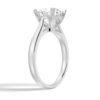 925 Sterling Silver Secret Solitaire Round Diamond Engagement Ring - Image 4