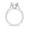 925 Sterling Silver Secret Solitaire Round Diamond Engagement Ring - Image 6