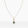 925 Sterling Silver September Birthstone Sapphire Necklace