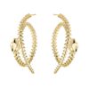 925 Sterling Silver Serpent Trace Hoop Earrings