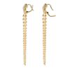 925 Sterling Silver Serpent Trace Long Drop Diamond Earrings Pave - Image 3