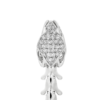 925 Sterling Silver Serpent Trace Long Drop Diamond Earrings Pave - Image 4