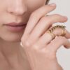 925 Sterling Silver Serpent Trace Long Ring - Image 2