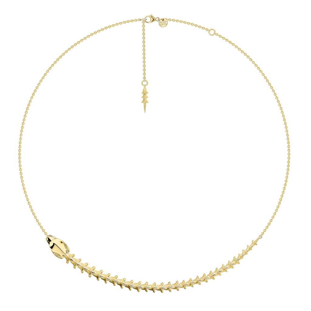 925 Sterling Silver Serpent Trace Necklace