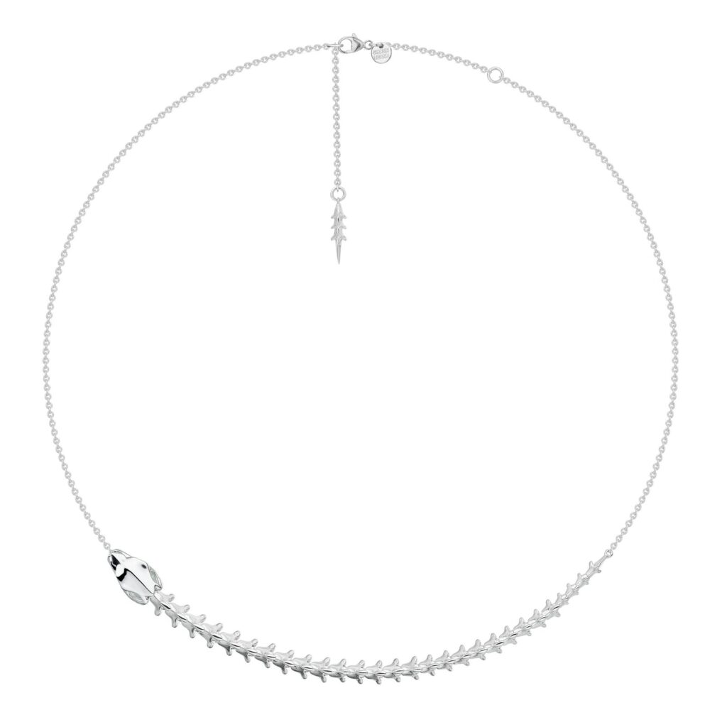 925 Sterling Silver Serpent Trace Necklace