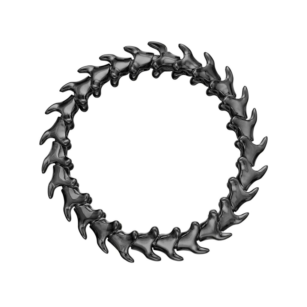 925 Sterling Silver Serpent Trace Wide Bracelet