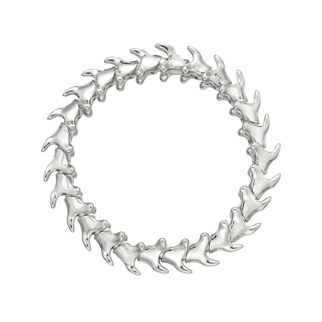 925 Sterling Silver Serpent Trace Wide Bracelet