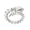 925 Sterling Silver Serpent Trace Wrap Ring - Image 2