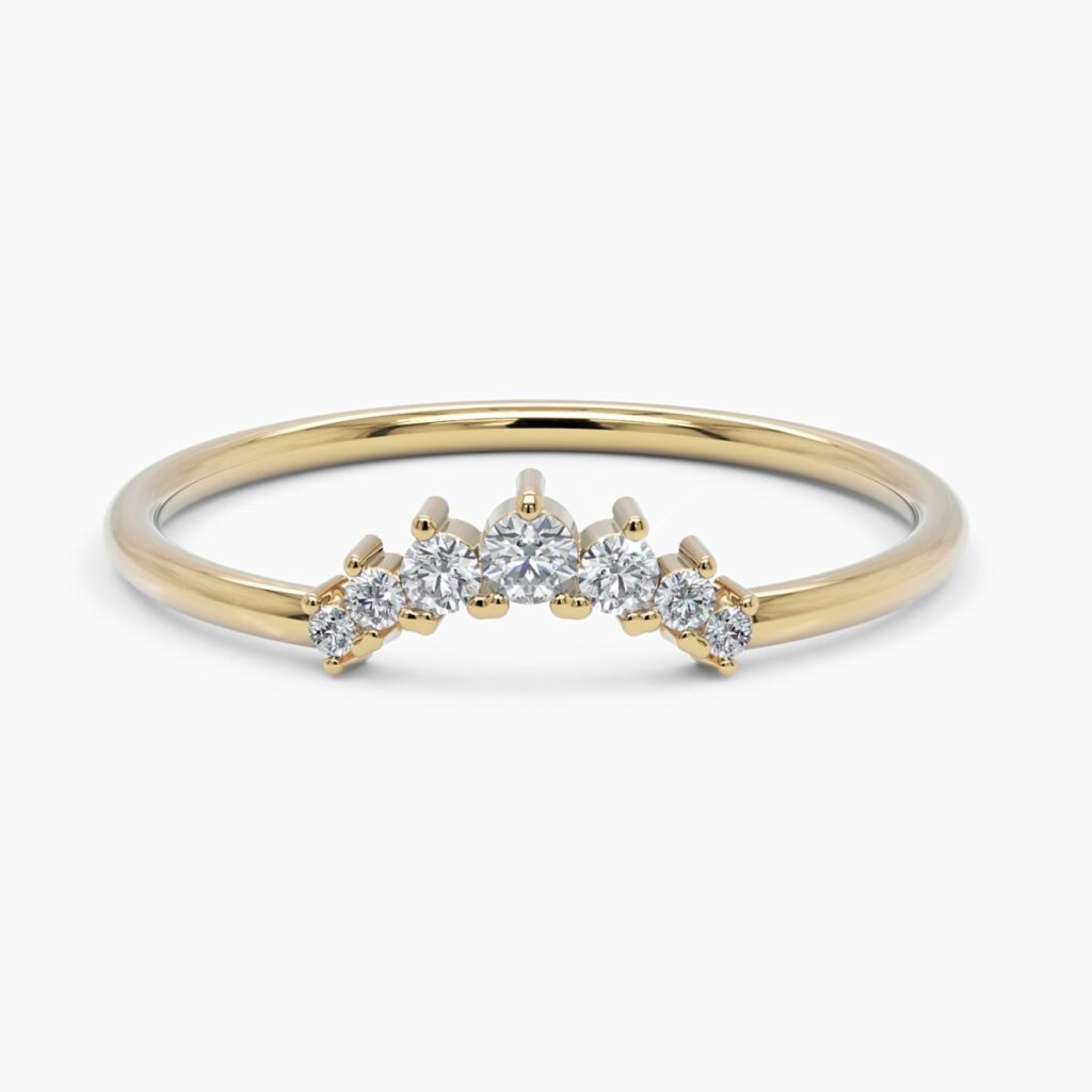 925 Sterling Silver Seven Stone Diamond Ring