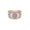 925 Sterling Silver Shield Diamond Ring - Image 3