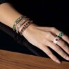 925 Sterling Silver Shield Emerald Ring - Image 4