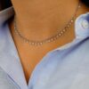 925 Sterling Silver Shine Like Diamond Necklace - Image 2