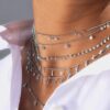 925 Sterling Silver Shine Like Diamond Necklace - Image 4