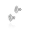 Gold-plated sterling silver stud earrings with clean timeless silhouette