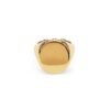 925 Sterling Silver signet ring with a smooth engraved face