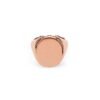 Classic sterling silver signet ring with a clean, simple profile