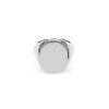 925 Sterling Silver signet ring with clean engraved design