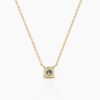 925 Sterling Silver Single Diamond Solitaire Necklace - Image 3