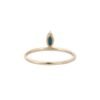 925 sterling silver ring with 0.32 carat sapphire