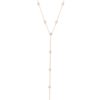 925 Sterling Silver Single Row Diamond Bezel Lariat - Image 3