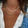 925 Sterling Silver Single Row Diamond Bezel Lariat - Image 6
