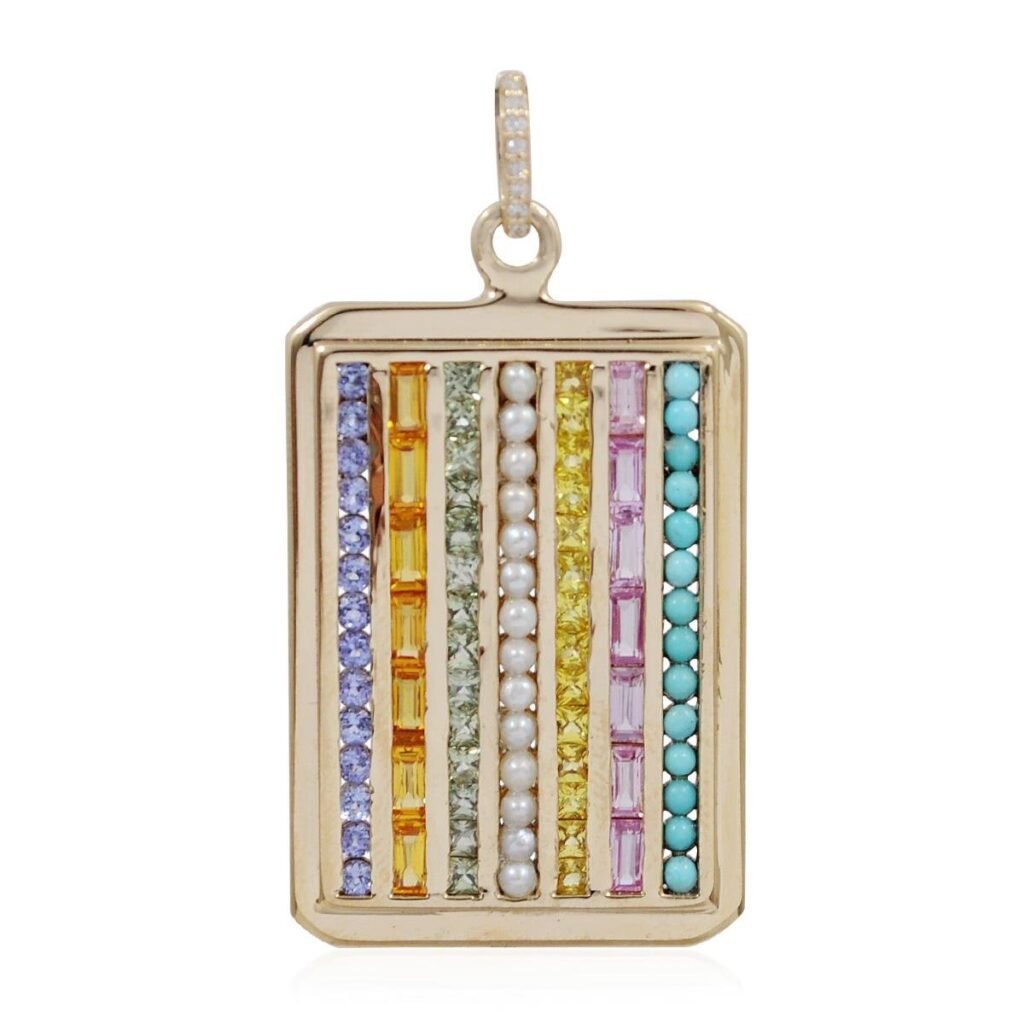 925 Sterling Silver Siqueiros Diamond Pearl Charm