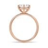 925 Sterling Silver Six Prong Solitaire Diamond Engagement Ring Hidden Halo - Image 12