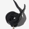 Black silk cord necklace with star diamond detail
