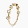 Delicate ring with evenly spaced diamond-style stones