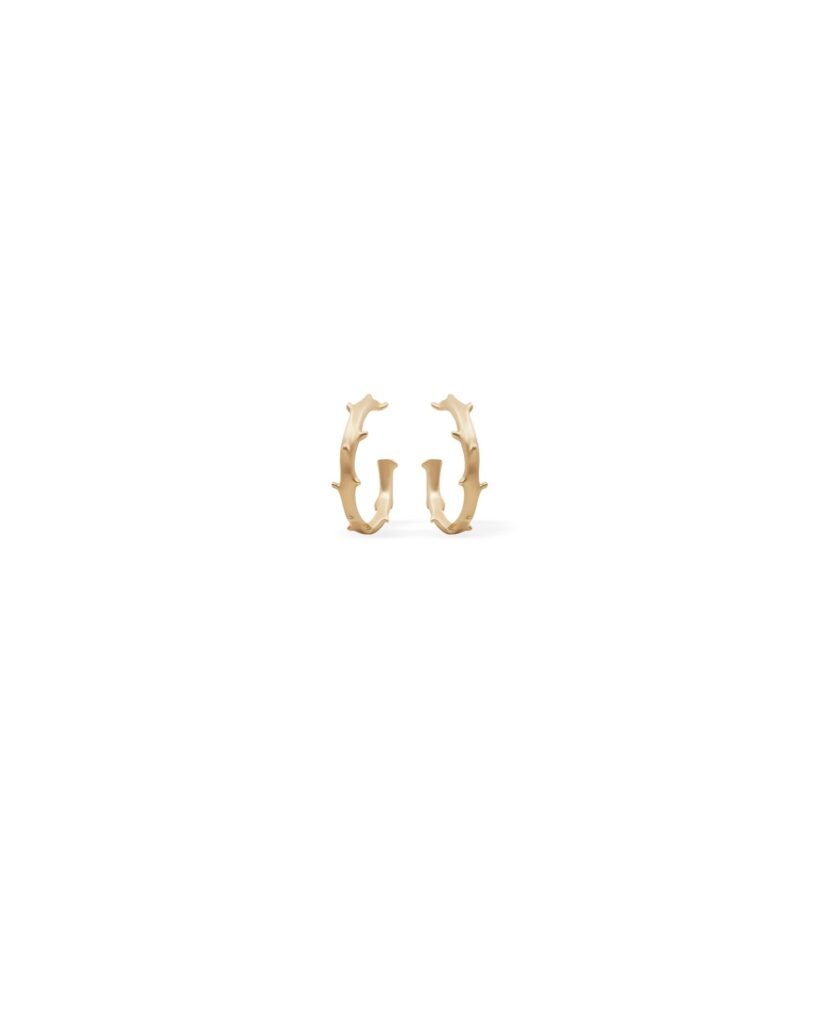 925 Sterling Silver Spina Knuckle Hoop Earring