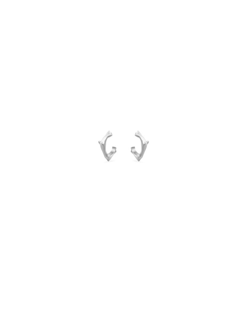 925 Sterling Silver Spina Nano Hoop Earring