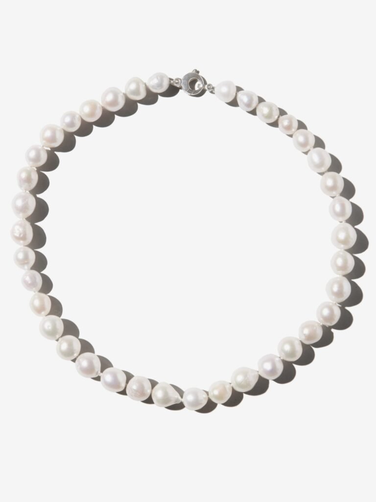 925 Sterling Silver ST11 Medium Freshwater Pearl Necklace