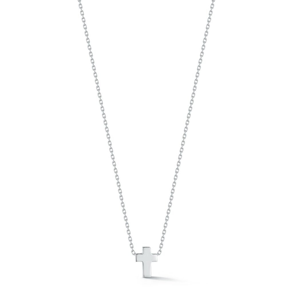 925 Sterling Silver Suspended Cross Necklace