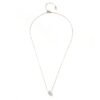Sterling silver necklace featuring a pearl accent and gold plating