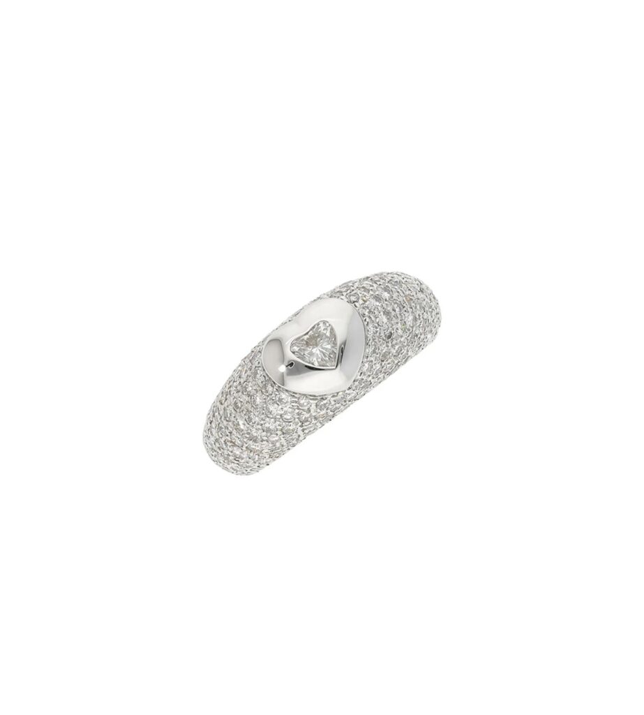 925 Sterling Silver Taate Diamond Ring