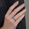 925 Sterling Silver Taate Diamond Ring - Image 2