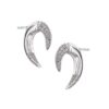 925 Sterling Silver Talon Diamond Earrings