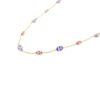 925 Sterling Silver Tanzanite and Tourmaline Station Necklace - Image 3