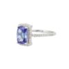 925 Sterling Silver Tanzanite Diamond Ring - Image 3